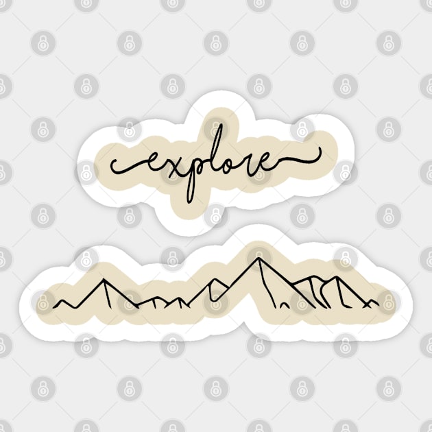 Explore Sticker by High Altitude